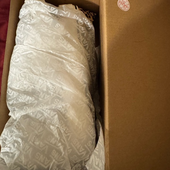 Vans Classic Red and White Slip-On Sneakers - Picture 3 of 4